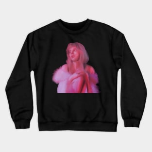 Aurora Aksnes neon sticker print Crewneck Sweatshirt